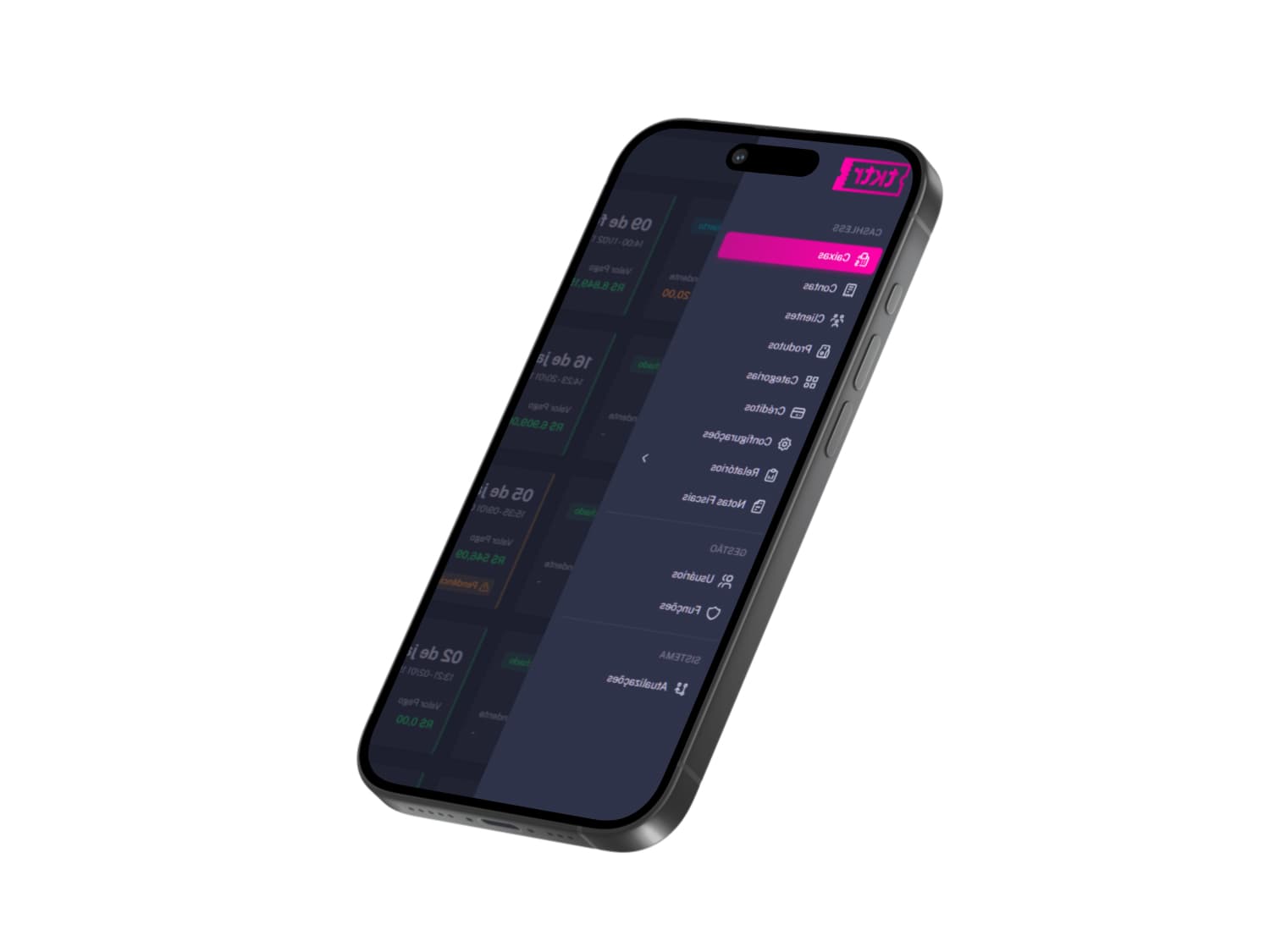 Dashboard do produtor TKTR