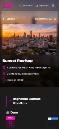 App mobile TKTR para eventos